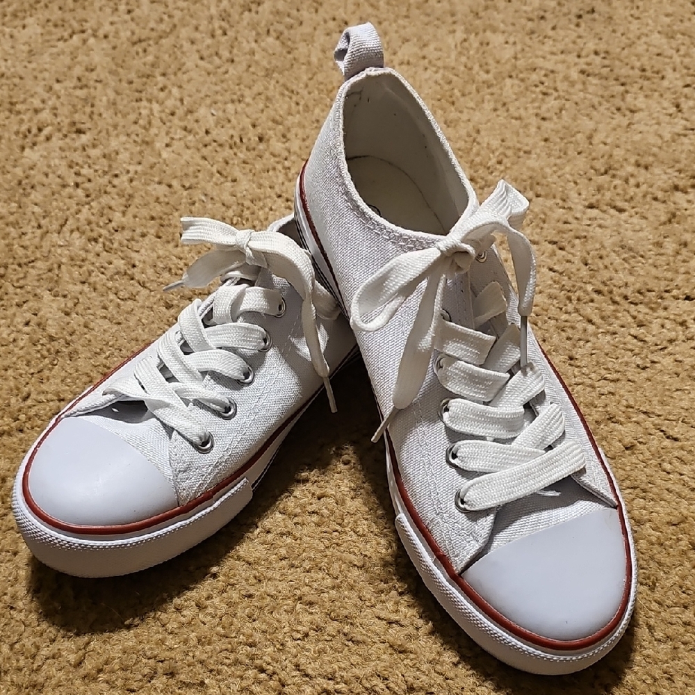 Classic White Canvas Sneakers